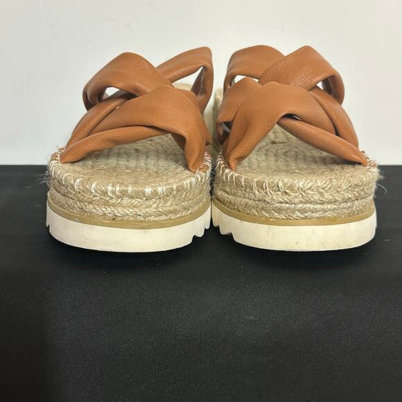 Oasis Society Puffer Platform Espadrilles Sandals Sz 7.5 - Picture 4 of 7